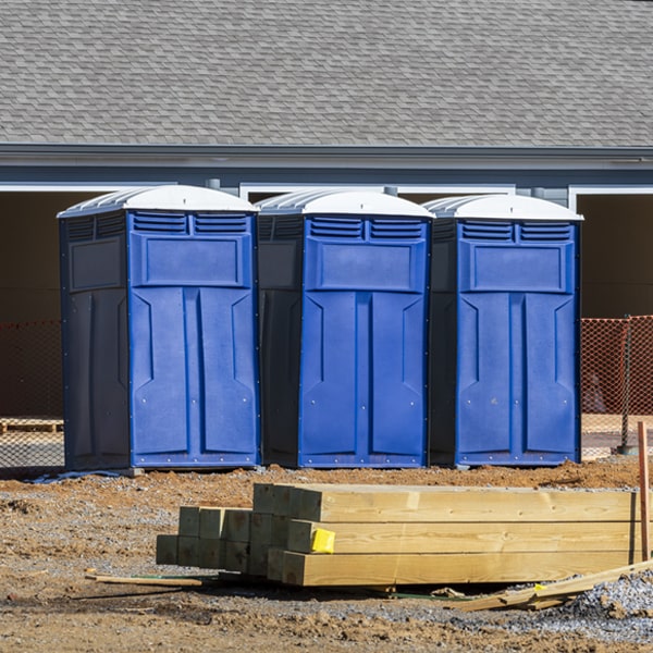 what is the maximum capacity for a single portable restroom in Lizton